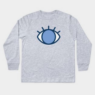 Blue Eyes Kids Long Sleeve T-Shirt